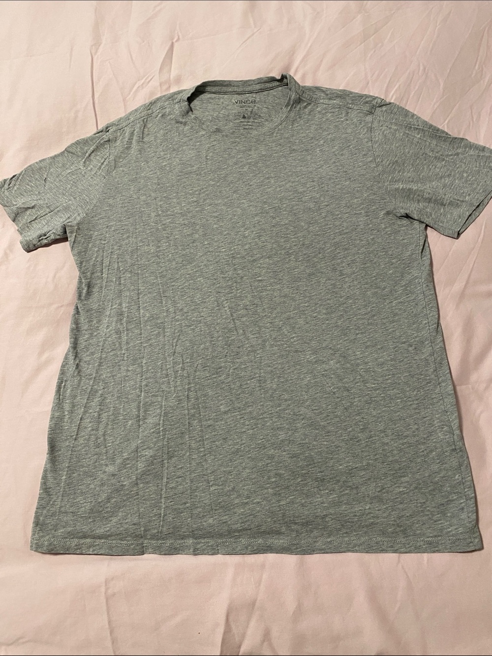 Vince Heather Gray Crewneck Short Sleeve Tee